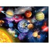 Galaxy & Planets Painting