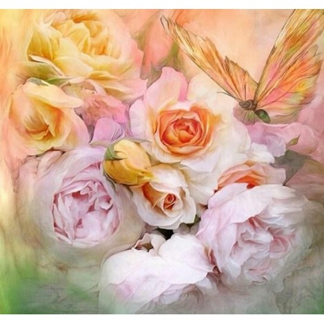 Roses & Peonies - Diamond Painting Kit