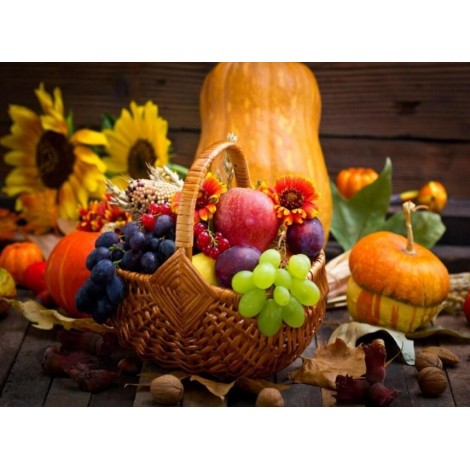 Basket Full of Fresh Fruits