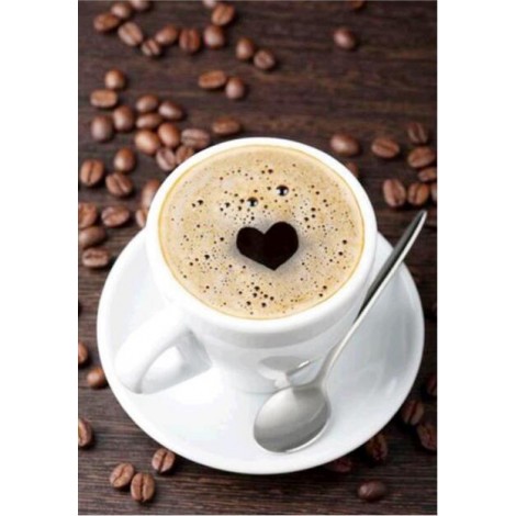 Lovely Coffee Cup & Beans