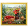 Basket Full of Strawberries & Flower Pott
