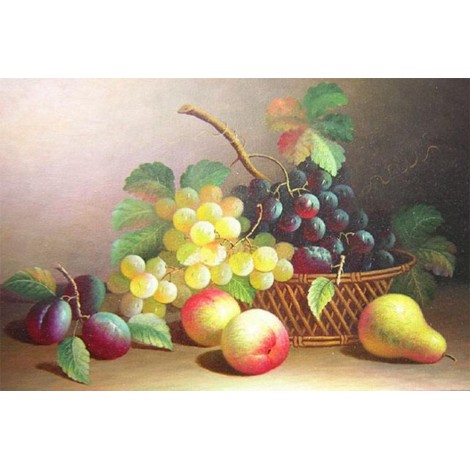 Bunch Of Grapes & some Fruits Painting