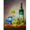 Wine & Grapes Still Life Diamond Painting