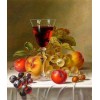 Wine Glass with some Fruits DIY Diamond Painting