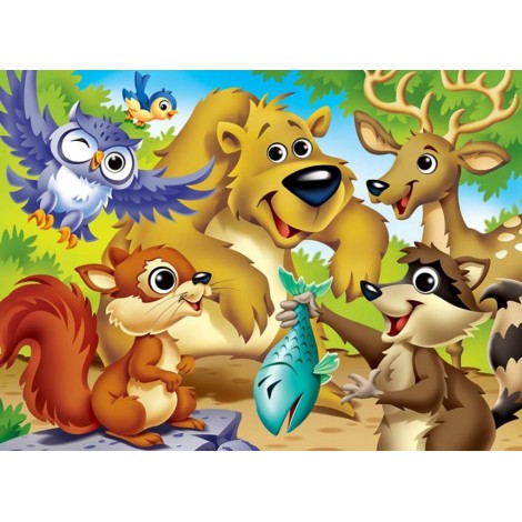 Cartoon Friends - Diamond Painting Kit