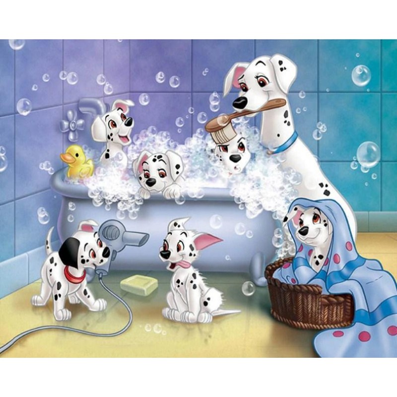 Dalmatians Having Ba...