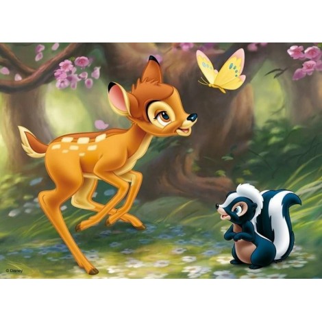Bambi, Squirrel & Butterfly Diamond Painting