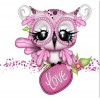 Love Owl Cartoon Diamond Painting