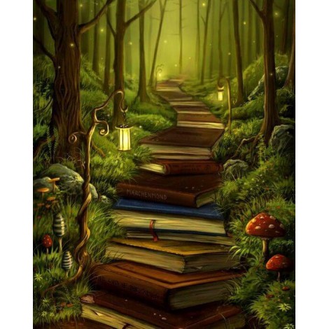 Book Road Diamond Painting Kit