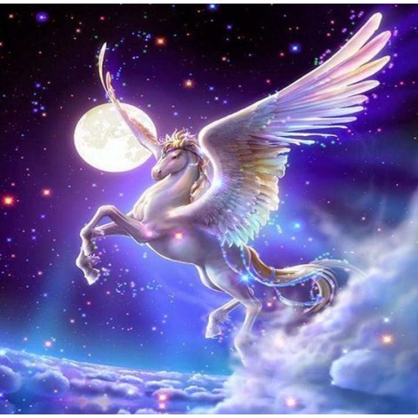 Fantasy Horse Flying Painting