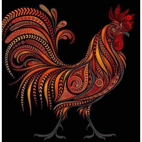 Rooster Artistic Painting