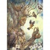 Abstract Tree Lady & Birds