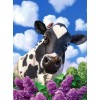 Cow & Lavenders - Paint by Diamonds