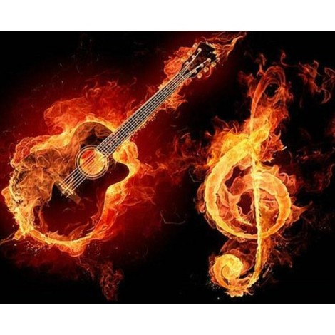 Blazing Music Diamond Painting