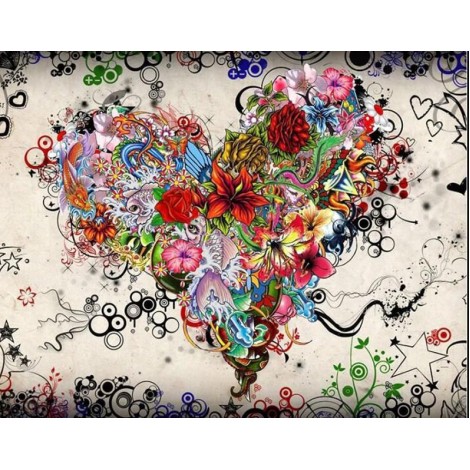 Valentine Floral Heart