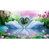 White Swans Love DIY Diamond Painting