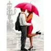 Romantic Couple & Red Umbrella