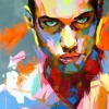Francoise Nielly's Colorful Portrait Painting