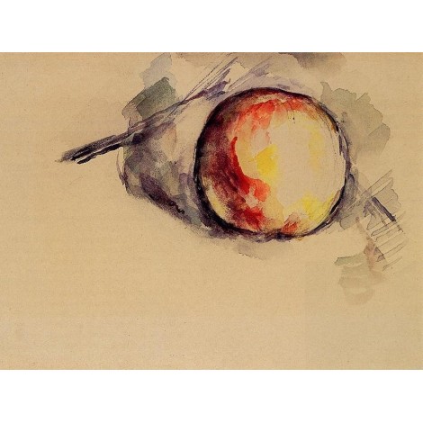 Study of an Apple - Paul Cézanne