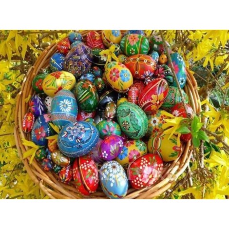 Basket full of Easter Eggs