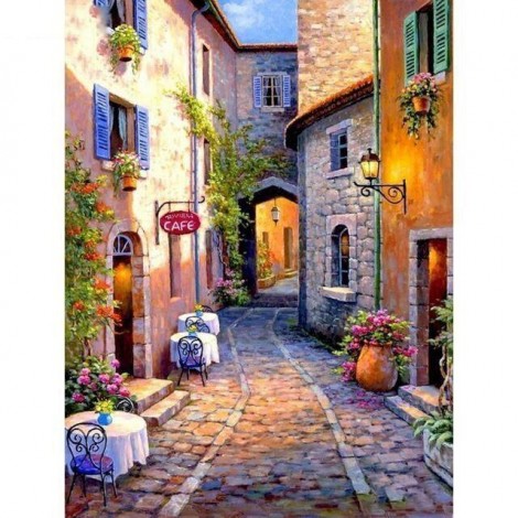 Cobblestone Street Diamond Painting