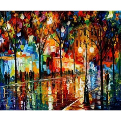 Colorful Street View DIY Diamond Painting