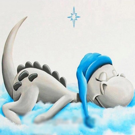 Little White Dragon Sleeping