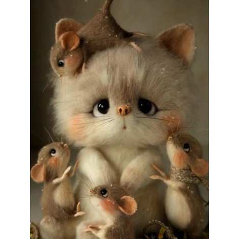 Cartoon Cats & Mouse