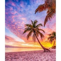 Palm Trees on Beach - Pai...