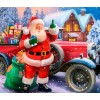 Santa Claus on Christmas Car