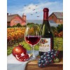 Pomegranate, Grapes & Wine Diamond Painting