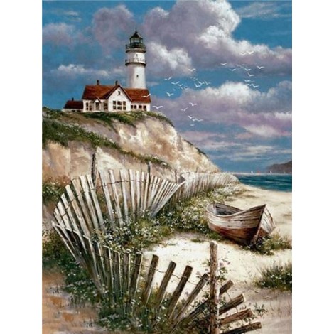 Beach Lighthouse DIY Diamond Painting