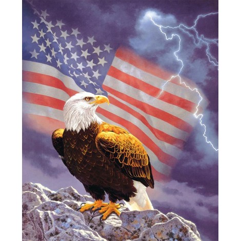 American Flag & Eagle Diamond Painting