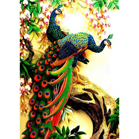 Colorful Peacock Diamond Painting