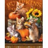 Kittens & Pumpkins - Paint by Diamonds