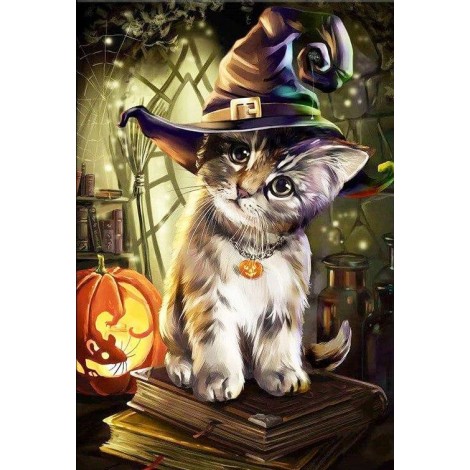 Cat Celebrating Halloween