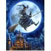 Flying Witch Diamond Painting
