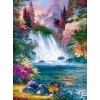 Misty Waterfall - Paint by Diamonds