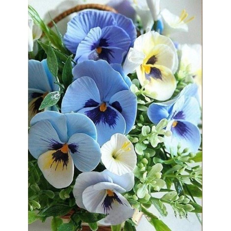 Pansy Flowers - Diamond Painting Kit